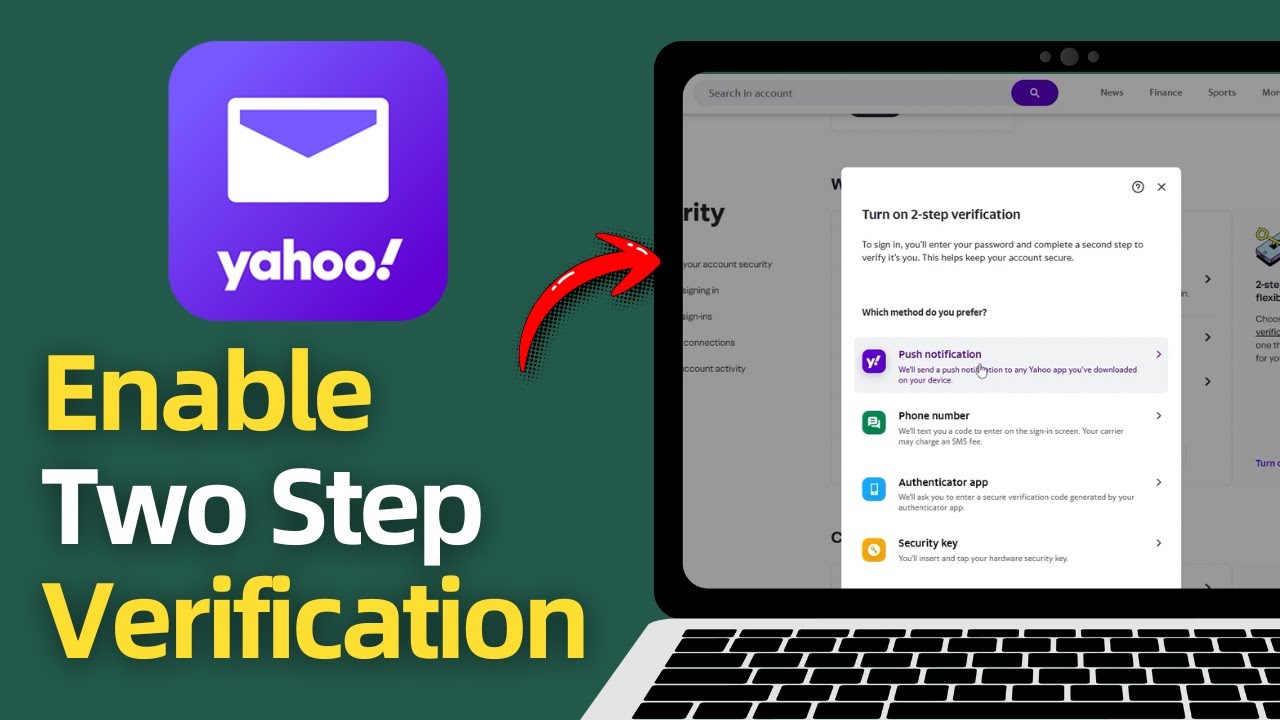 How To Enable Two Step Verification In Yahoo Mail! (2025) - YouTube