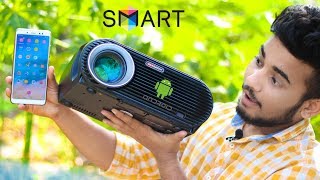 LED Projector Android Wi-Fi Bluetooth Projector Smart TV Box 800LM 800 * 480 Resolution Multimedia Player for Home Theater 2.4G & 5G WiFi Bluetooth 4.0 ANDROID SMART LED PROJECTOR REVIEW ▶ You Can Buy in Online Store