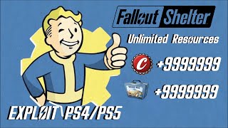 2024 *UNLIMITED RESOURCES EXPLOIT* | FALLOUT SHELTER PS4/PS5/XBOX/IOS/ANDROID
