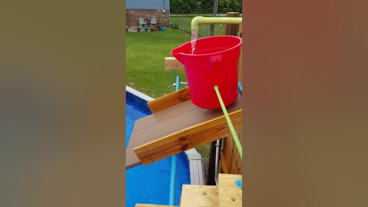 Self Tipping Swimming Pool Bucket YouTube