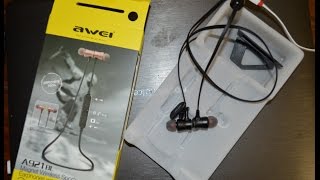 Awei A921BL Magnet Wireless Sports Earphone Unboxing!
