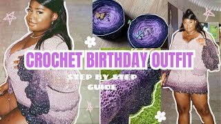How I crocheted my entire birthday outfit as a beginner