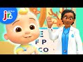 JJ&#39;s Head Shoulders Knees And Toes Check-Up Song 🩺 CoComelon Lane | Netflix Jr