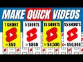 How To Make Money With YouTube Shorts Just By Copying & Pasting Videos To Earn $500 A Day