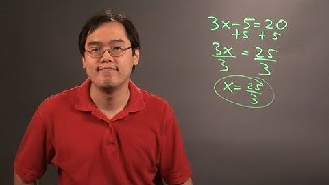 How to Do a Two-Step Subtraction Equation : Principles of Math