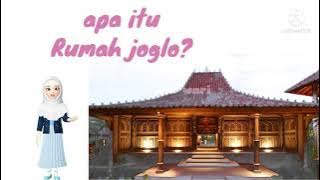 RUMAH JOGLO, Rumah adat Jawa, mengenal rumah joglo anak TK PAUD SD