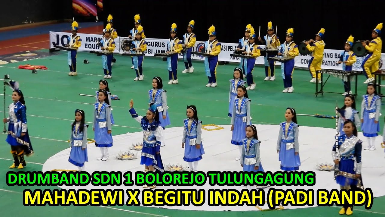 DRUMBAND SDN 1 BOLOREJO TULUNGAGUNG (PADI - MAHADEWI X BEGITU INDAH (KEDIRI MARCHING COMPETITION 8)