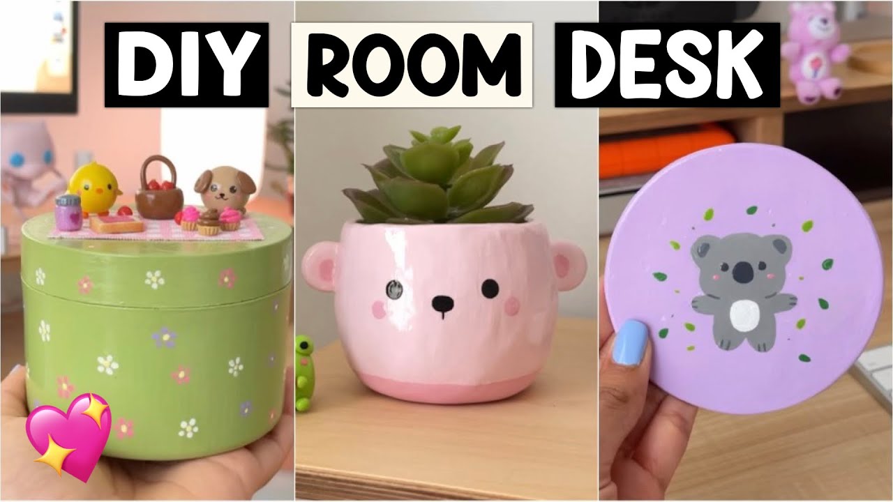 31 Super Useful DIY Desk Decor Ideas To Follow  Aesthetic room decor,  Bedroom design, Room inspiration