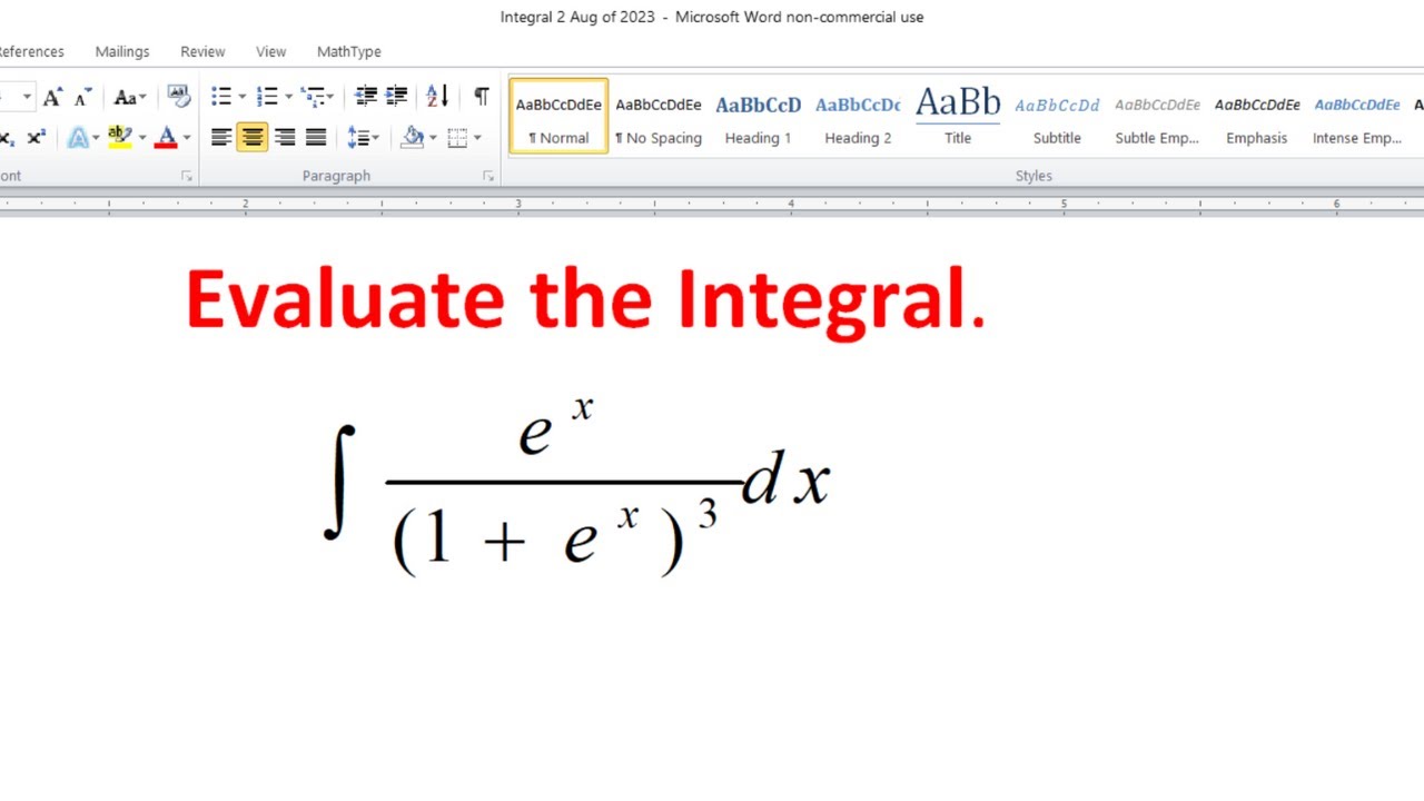 The Integral Of E x 1 E x 3 YouTube the-integral-of-e-x-1-e-x-3-youtube