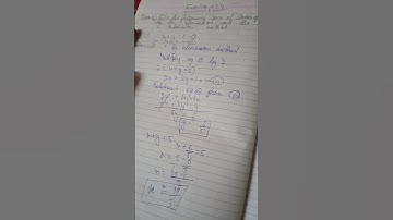 Ex 3.4 Q No . 1  ( i ) Class - 10 Pair Of Linear equations in Two Variables Chapter - 3 #viralshorts