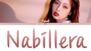 |中韓歌詞|-HyunA-Nabillera-Lyrics-N.I 