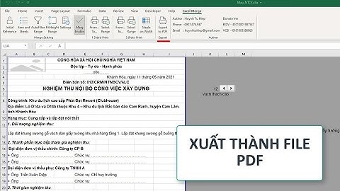 [Excel Merg] Xuất Hồ Sơ Trộn Thành File PDF