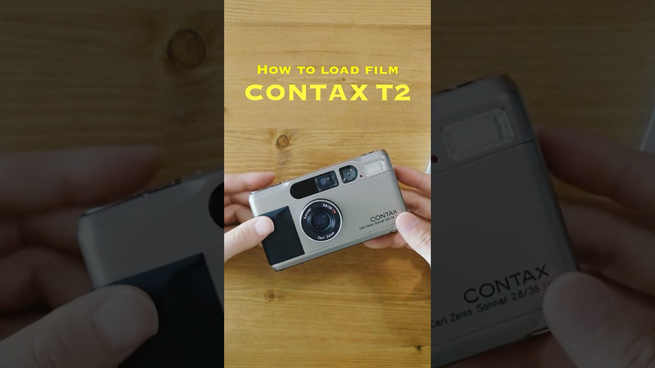 How to load film CONTAX T2 - YouTube