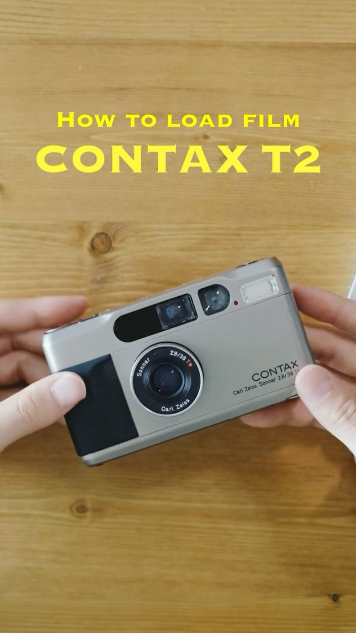 How to load film CONTAX T2 - YouTube