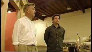 David Lynch trying to stay zen on set