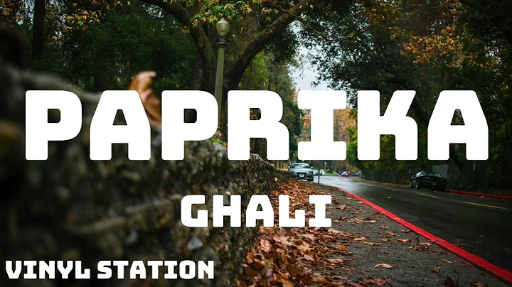 Ghali - Paprika (Testo/Lyrics)
