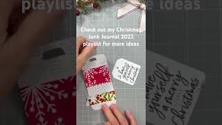 Fun &amp; easy Christmas junk journal and ephemera ideas! #shorts #christmasjournal #junkjournal