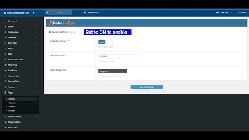 PHP Cam Script (v4) - Pages Settings