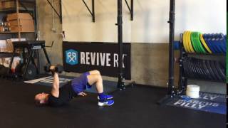 Glute Bridge Single Arm Dumbbell Floor Press