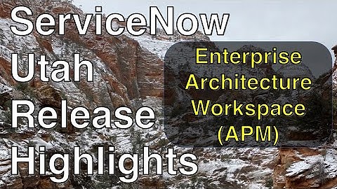 Enterprise Architecture Workspace in Application Portfolio Management