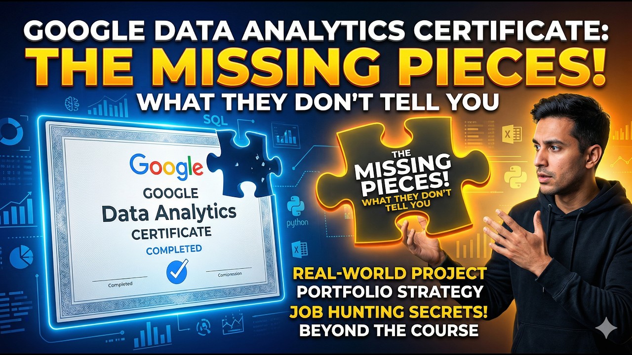 Google Data Analytics Certificate: The Missing Pieces (What They Don't ...