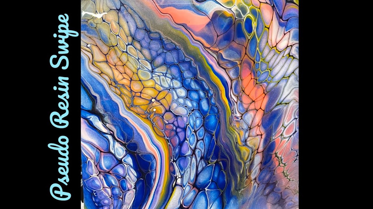 (675) Bloom Swipe Technique/Swirled Acrylic Paint Pouring/ Recipe