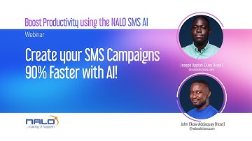 🎥[Webinar Recording]: Save 90% of your time with NALO AI SMS Generator