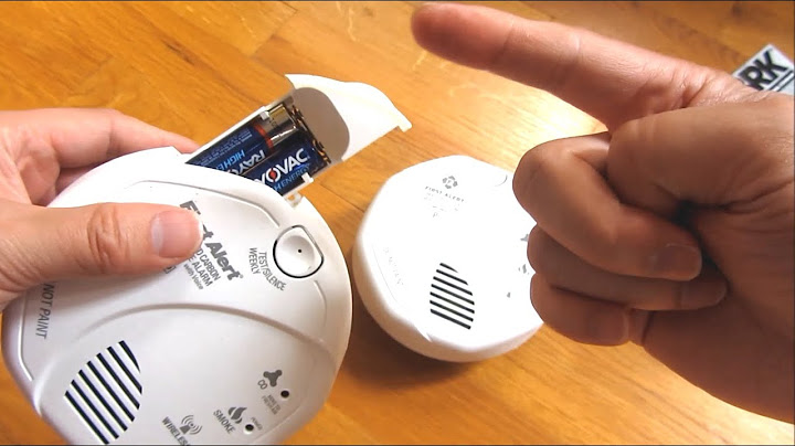 First alert smoke and carbon monoxide alarm installation