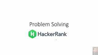 Problem Solving & Hacker Rank Introduction (Arabic) screenshot 1