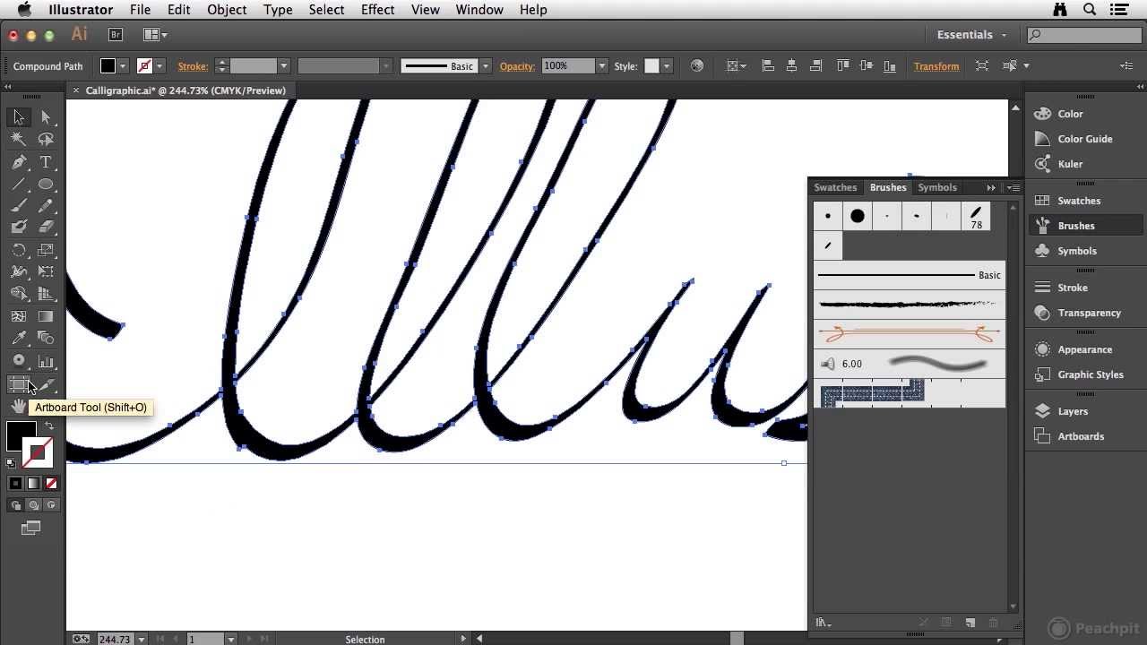 Arabic Calligraphy Illustrator Brushes