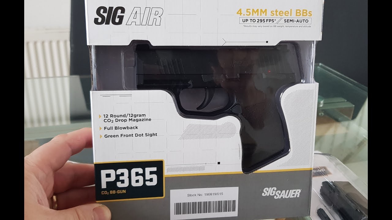 SIG SAUER P365 4.5 Cal BB Airgun W/ 2 Mags Co2 Deal Full Blowback METAL SLIDE 