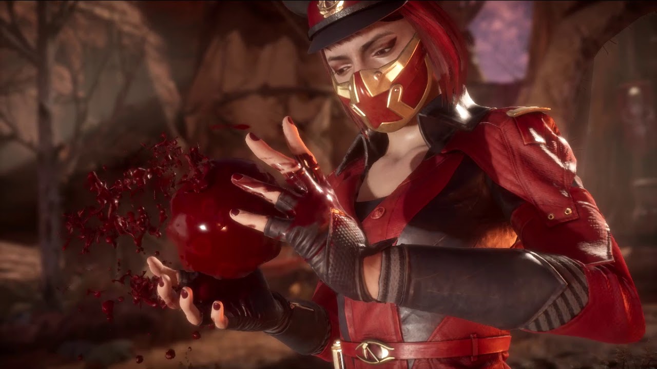 Mortal Kombat 11 Скарлет Бруталити Кровь Фантаном Мортал Комбат 11.