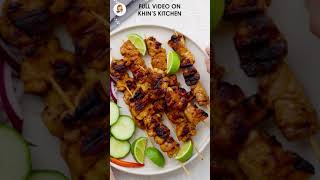 Easy Satay Chicken Recipe with Dipping Sauce | Khin's Kitchen