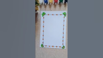 project Assignment Border Design 🖌️🥰 #art #shorts #drawing #trending #shortsfeed #viralshorts  #easy
