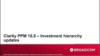Clarity PPM Hierarchy Improvements