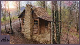 Stone House in the Forest goityourself. Bushcraft Alone. Start to finish