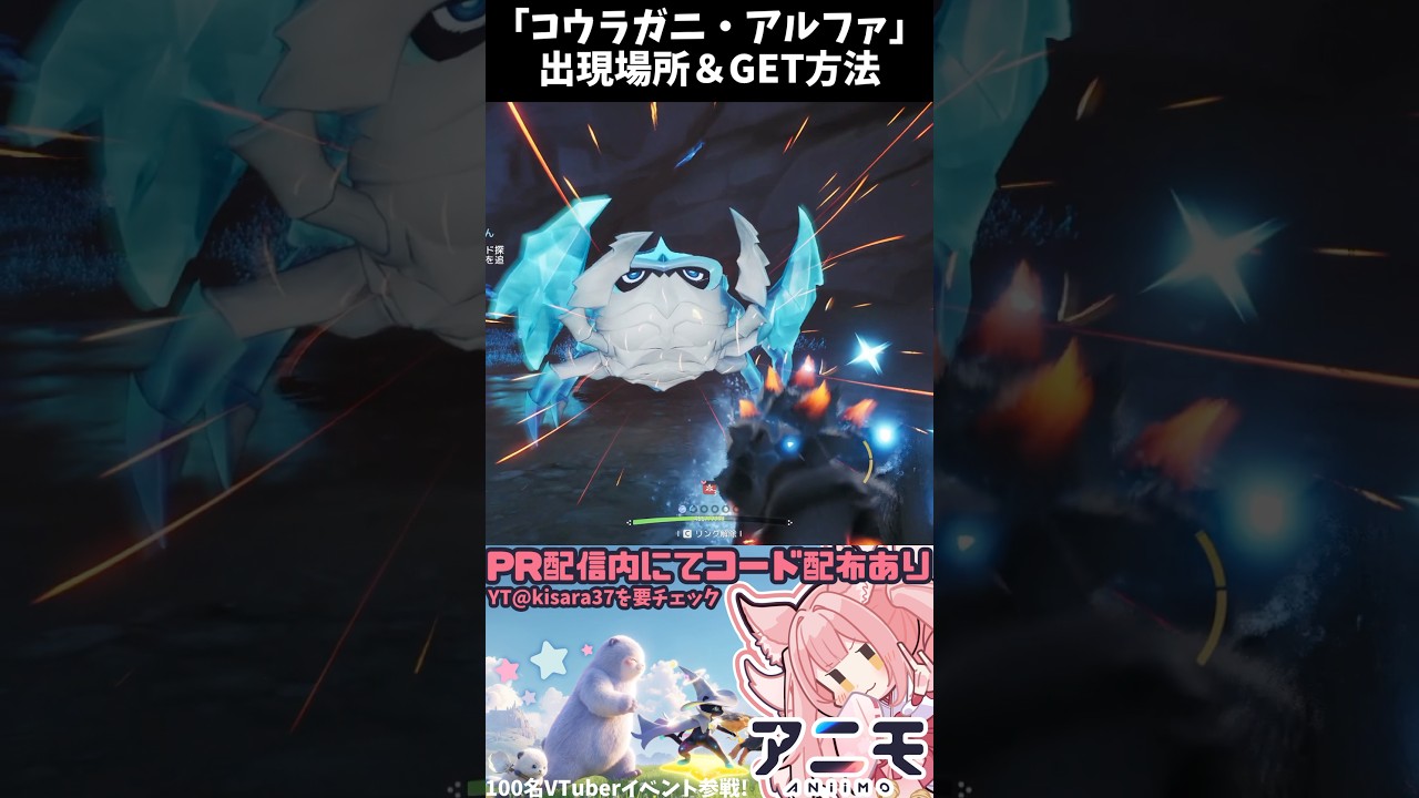 【#Aniimo】徹底解説!「コウラガニ・アルファ」出現場所&入手方法! #Shorts #稀紗蘿 #攻略 #アニモ #PR