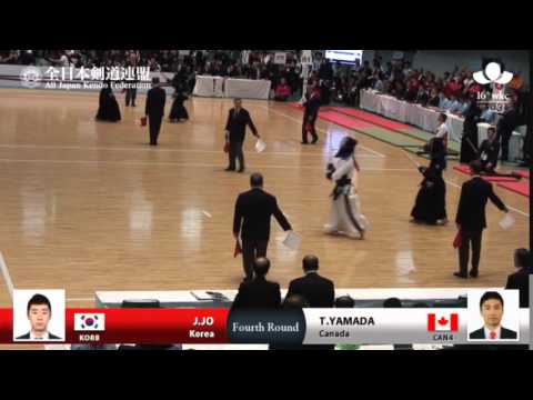(KOR8)J.JO DM- T.YAMADA(CAN4) - 16th World Kendo Championships - Men's Individual_4R