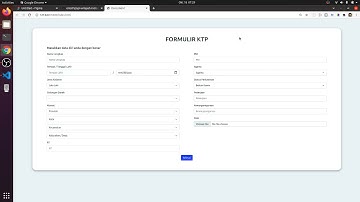 Demo Aplikasi Form KTP - Interaksi Komputer Manusia