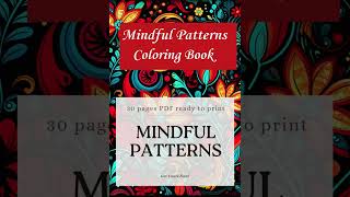 Mindful Pattern 30 pages PDF ready to print