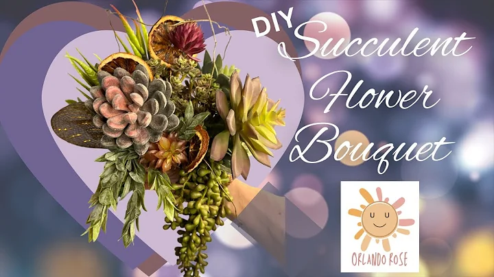Wedding Bouquet Using Succulent Plants | #diy |#wedding