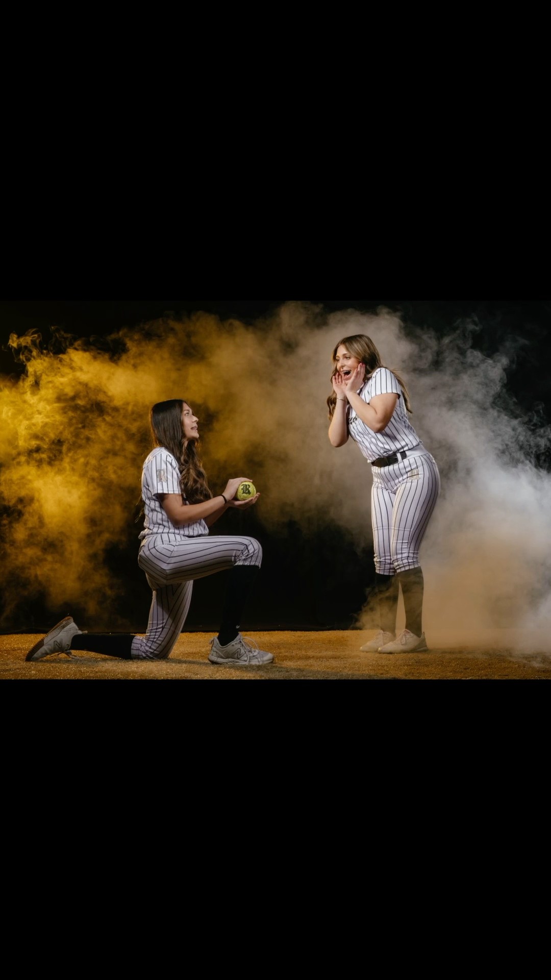 Softball proposal!! She said yes, to softball! #sportsphotography