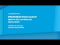 Professor Nick Klomp - On change management in higher education.