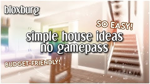 Bloxburg: Simple House Ideas No Gamepass | Roblox Speedbuild