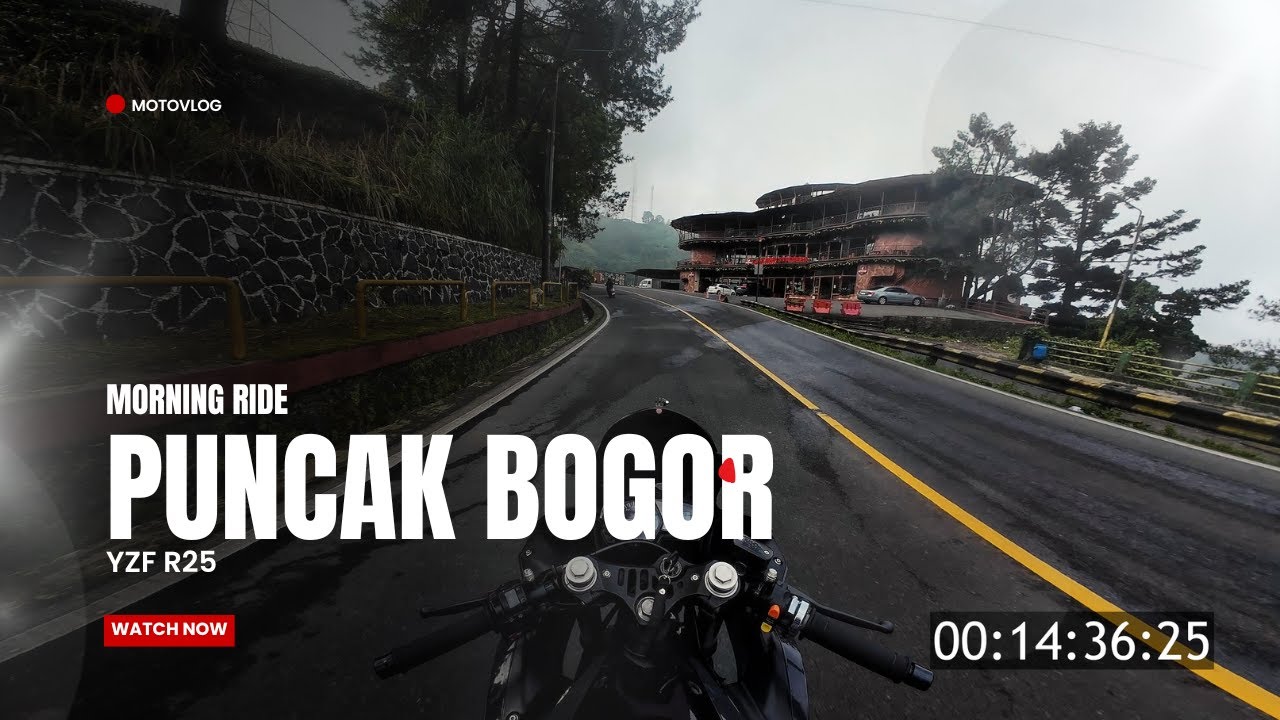 MORNING RIDE PUNCAK PAKE YAMAHA R25 🔥 RAMAI FOTOGRAFER, VIBE-NYA DAPET BANGET!