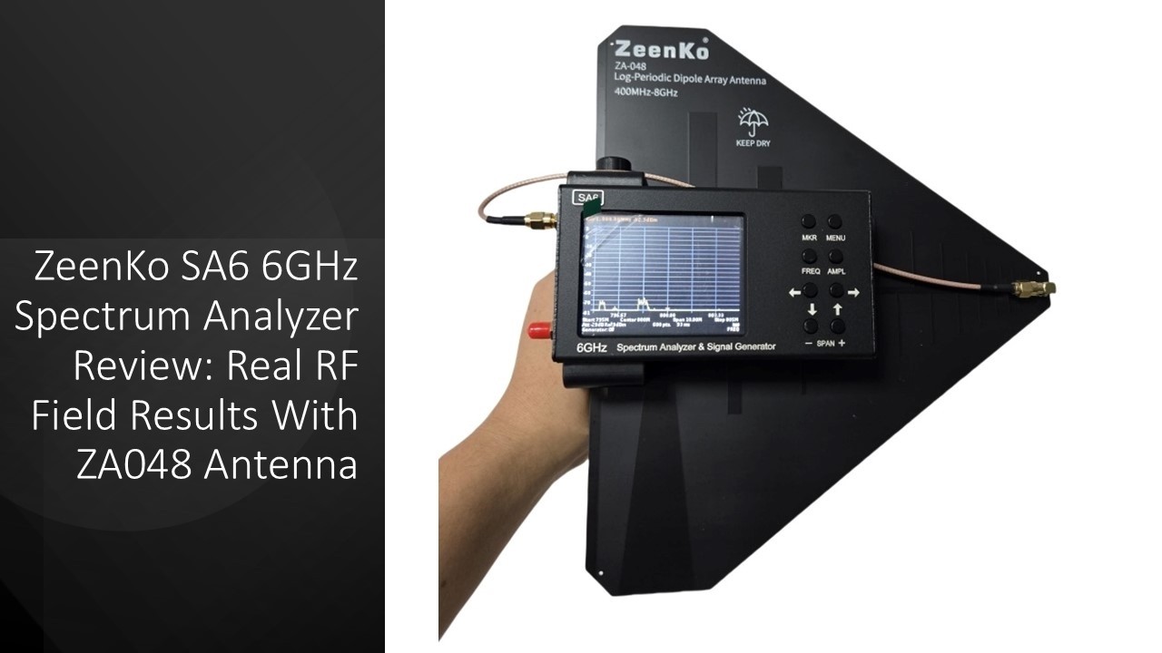 ZeenKo SA6 6GHz Spectrum Analyzer Review: Real RF Field Results