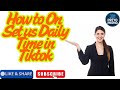 How to On Set us Daily Time in Tiktok।How to Limit Screen Time on Tiktok