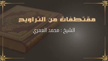 مقتطف من سورة النحل صلاة التراويح ليلة ١٩ رمضان ١٤٤٦   الشيخ محمد بن علي العمري