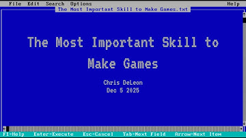 The Most Important Skill to Make Video Games - remote talk for high school computer science students