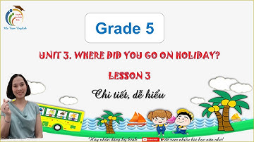 Tiếng Anh 5 Unit 3 Where did you go on holiday? Lesson 3  - Ms Hồng Tâm